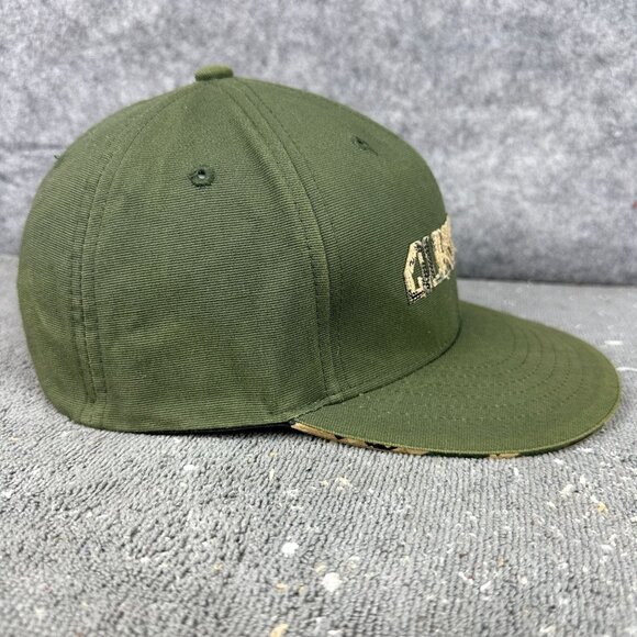 Quiksilver Olive Green Flexfit Hat Mens One Size Fits All Cotton/Spandex Blend - Picture 13 of 15